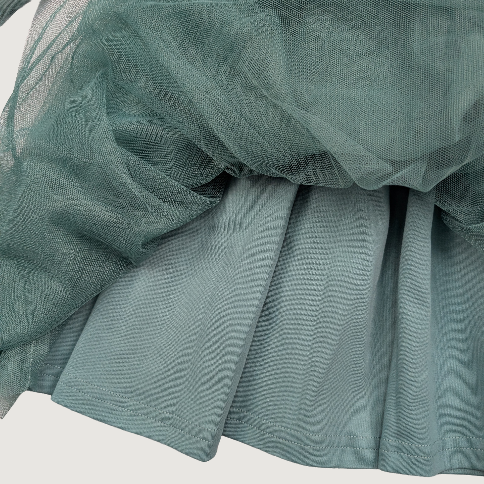 organic cotton dress with tulle ages 0-8