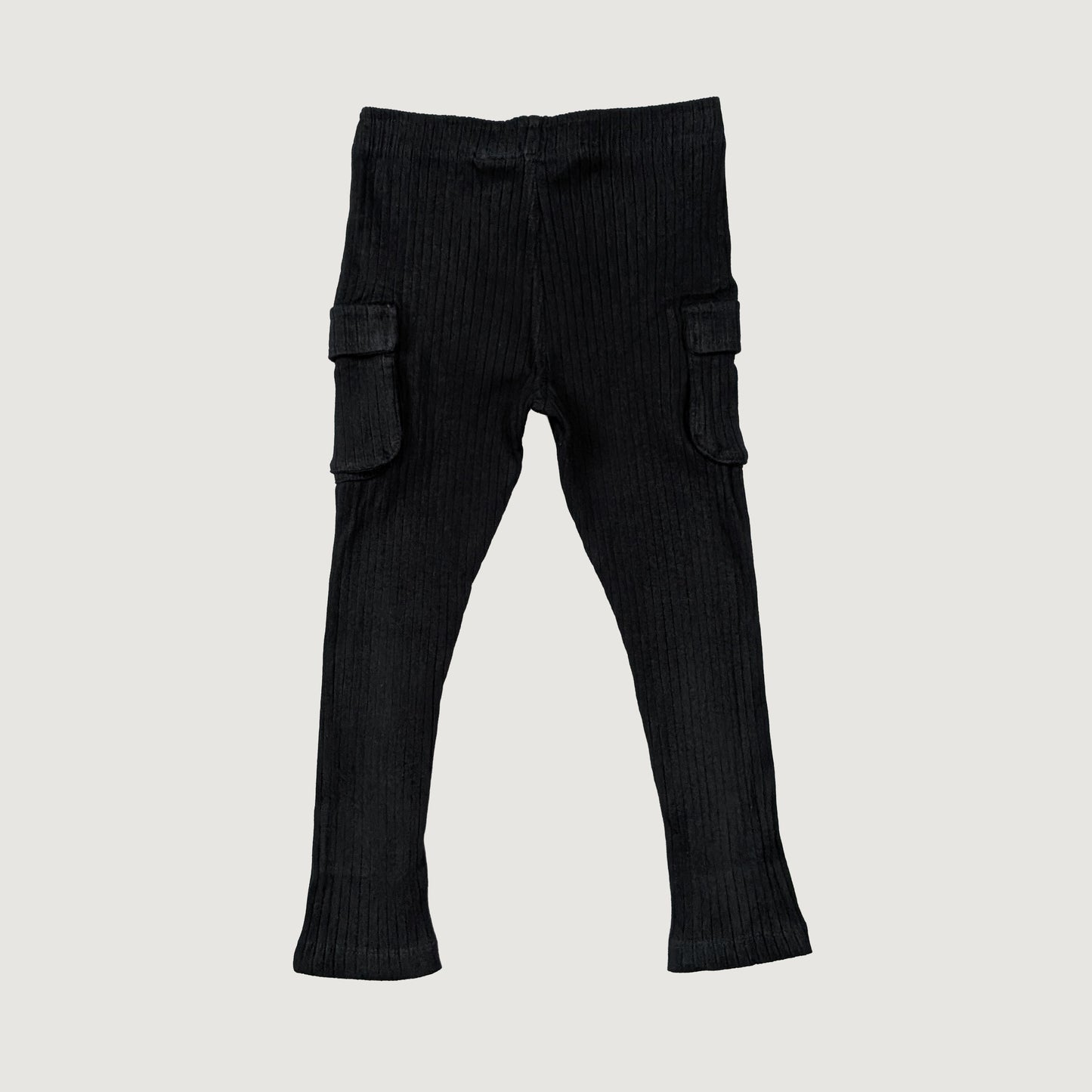 Scout black cargo pants wide rib organic cotton kids clothes